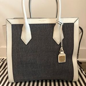Henri bendel limited edition white leather bag